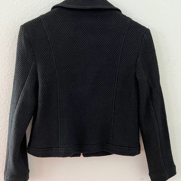 ALFANI Petite Textured Moto Jacket - Picture 3 of 3